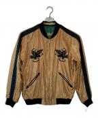 東洋エンタープライズトウヨウエンタープライズ）の古着「Mid 1950s Style Acetate Souvenir Jacket」｜ベージュ×グリーン