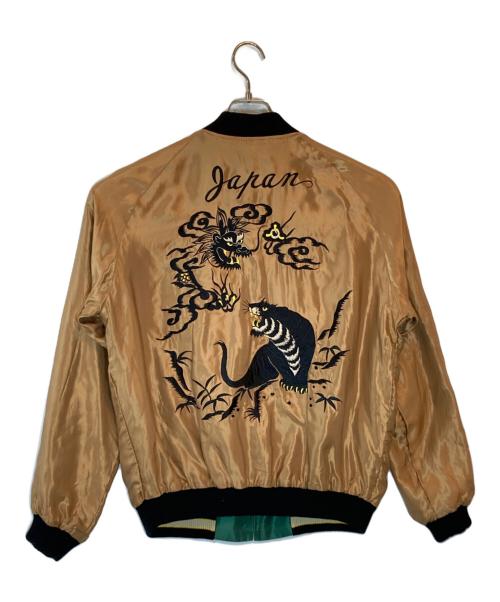 東洋エンタープライズ（トウヨウエンタープライズ）東洋エンタープライズ (トウヨウエンタープライズ) Mid 1950s Style Acetate Souvenir Jacket ベージュ×グリーン サイズ:SIZE Lの古着・服飾アイテム