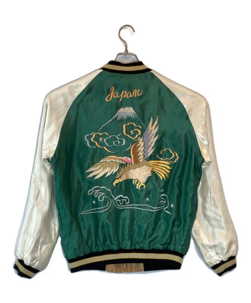 東洋エンタープライズ（トウヨウエンタープライズ）東洋エンタープライズ (トウヨウエンタープライズ) Mid 1950s Style Acetate Souvenir Jacket ベージュ×グリーン サイズ:SIZE Lの古着・服飾アイテム