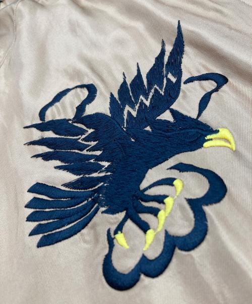 東洋エンタープライズ（トウヨウエンタープライズ）東洋エンタープライズ (トウヨウエンタープライズ) Mid 1950s Style Acetate Souvenir Jacket ベージュ×グリーン サイズ:SIZE Lの古着・服飾アイテム