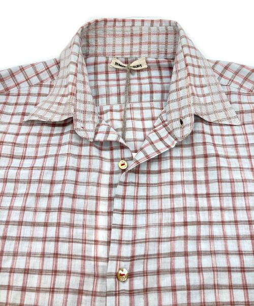 MAATEE&SONS（マーティーアンドサンズ）MAATEE&SONS (マーティーアンドサンズ) GUPTA KHADI COTTON SHIRTS ブルー×ブラウン サイズ:SIZE 2 未使用品の古着・服飾アイテム