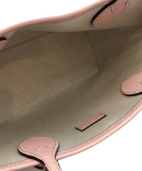 GUCCI（グッチ）GUCCI (グッチ) Pikarar KAWAII GGアニマル レザー トートバッグ ピンクの古着・服飾アイテム