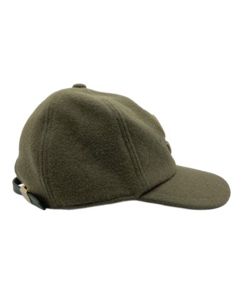 sacai（サカイ）sacai (サカイ) WOOL MELTON S CAP オリーブの古着・服飾アイテム