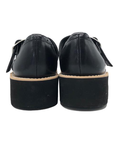 tricot COMME des GARCONS（トリココムデギャルソン）tricot COMME des GARCONS (トリココムデギャルソン) ウィングチップストラップシューズ ブラック サイズ:23の古着・服飾アイテム