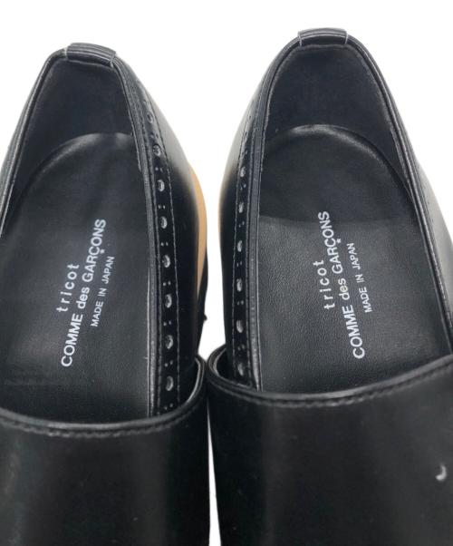 tricot COMME des GARCONS（トリココムデギャルソン）tricot COMME des GARCONS (トリココムデギャルソン) ウィングチップストラップシューズ ブラック サイズ:23の古着・服飾アイテム