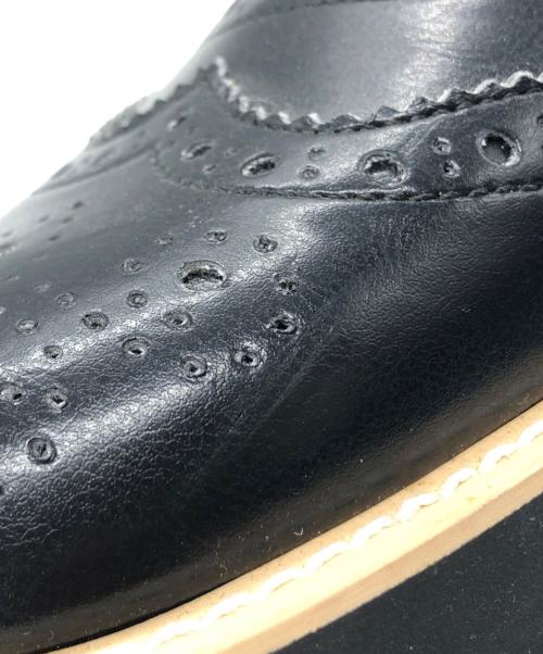 tricot COMME des GARCONS（トリココムデギャルソン）tricot COMME des GARCONS (トリココムデギャルソン) ウィングチップストラップシューズ ブラック サイズ:23の古着・服飾アイテム