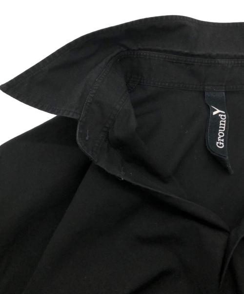 GROUND Y（グラウンドワイ）GROUND Y (グラウンドワイ) SIGNATURE SHIRT ブラック サイズ:3の古着・服飾アイテム
