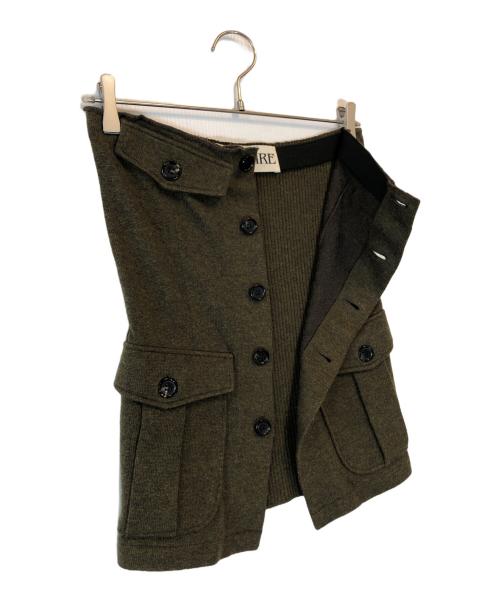INSCRIRE（アンスクリア）INSCRIRE (アンスクリア) ミリタリーチューブトップ オリーブ サイズ:Mの古着・服飾アイテム