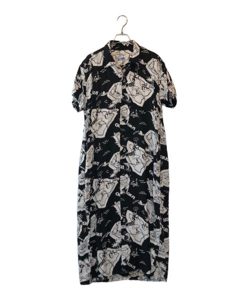 Sun Surf（サンサーフ）Sun Surf (サンサーフ) BEAMS (ビームス) 別注 ハワイアン ワンピース 23SS ブラック サイズ:下記参照の古着・服飾アイテム