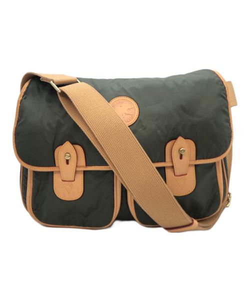 HUNTING WORLD（ハンティングワールド）HUNTING WORLD (ハンティングワールド) バチュ－クロスショルダーバッグ オリーブの古着・服飾アイテム