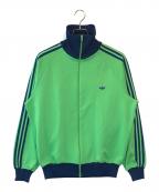 adidasアディダス）の古着「トラックジャケット」｜グリーン×ネイビー