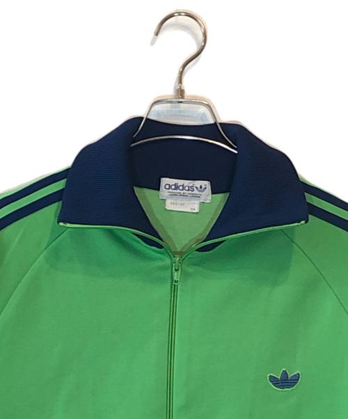 adidas（アディダス）adidas (アディダス) トラックジャケット グリーン×ネイビー サイズ:5号の古着・服飾アイテム