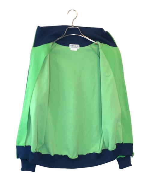 adidas（アディダス）adidas (アディダス) トラックジャケット グリーン×ネイビー サイズ:5号の古着・服飾アイテム