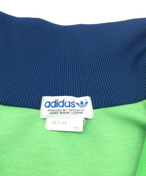 adidas（アディダス）adidas (アディダス) トラックジャケット グリーン×ネイビー サイズ:5号の古着・服飾アイテム