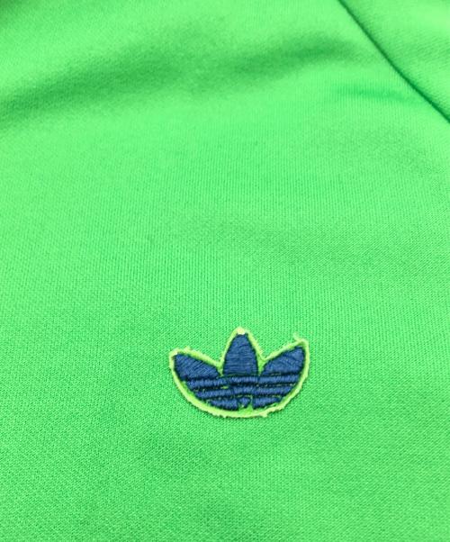adidas（アディダス）adidas (アディダス) トラックジャケット グリーン×ネイビー サイズ:5号の古着・服飾アイテム