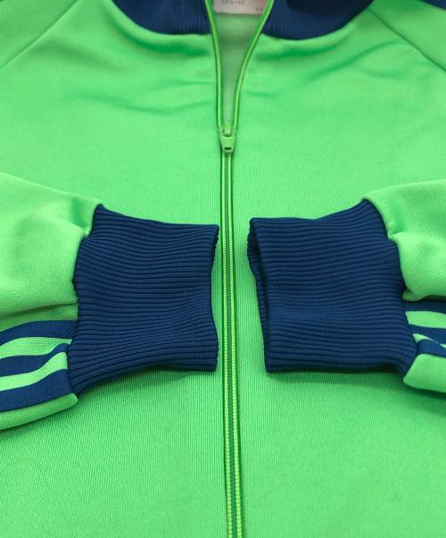 adidas（アディダス）adidas (アディダス) トラックジャケット グリーン×ネイビー サイズ:5号の古着・服飾アイテム