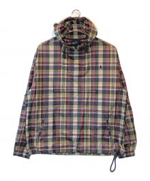 POLO RALPH LAUREN（ポロ・ラルフローレン）の古着「マドラスチェックアノラックパーカー」｜マルチカラー
