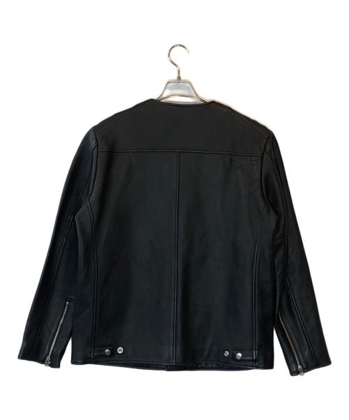 Schott（ショット）Schott (ショット) 別注ノーカラーラムレザージャケット ブラック サイズ:XLの古着・服飾アイテム