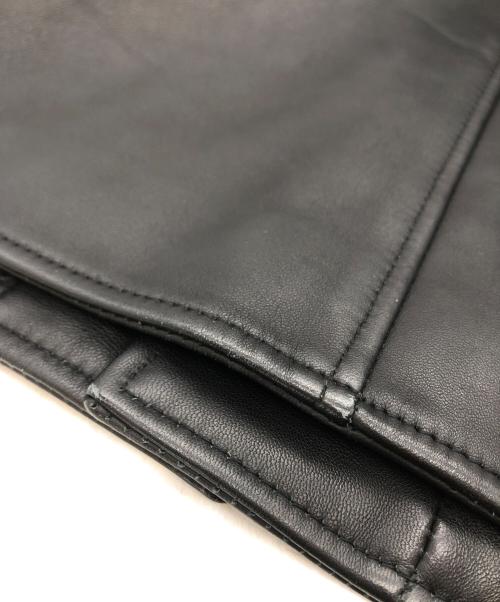 Schott（ショット）Schott (ショット) 別注ノーカラーラムレザージャケット ブラック サイズ:XLの古着・服飾アイテム