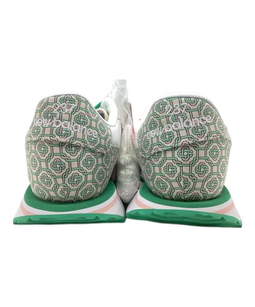 NEW BALANCE（ニューバランス）NEW BALANCE (ニューバランス) ローカットスニーカー ホワイト×グリーン サイズ:SIZE 28.5cm 未使用品の古着・服飾アイテム