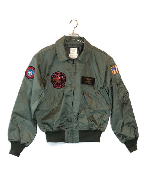HOUSTON（ヒューストン）HOUSTON (ヒューストン) CWU-36P FLIGHT JACKET 2nd「MOVIE」MODEL オリーブ サイズ:SIZE XLの古着・服飾アイテム