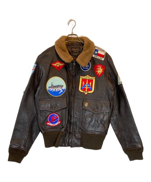 COCKPIT USA（コックピットユーエスエー）COCKPIT USA (コックピットユーエスエー) Ｇ-1レザージャケット ブラウン サイズ:44の古着・服飾アイテム