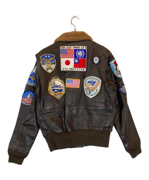 COCKPIT USA（コックピットユーエスエー）COCKPIT USA (コックピットユーエスエー) Ｇ-1レザージャケット ブラウン サイズ:44の古着・服飾アイテム