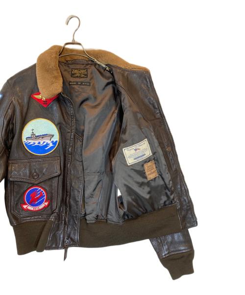 COCKPIT USA（コックピットユーエスエー）COCKPIT USA (コックピットユーエスエー) Ｇ-1レザージャケット ブラウン サイズ:44の古着・服飾アイテム