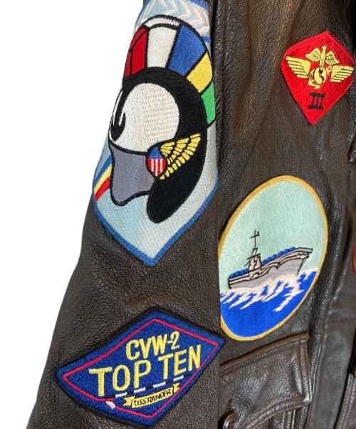 COCKPIT USA（コックピットユーエスエー）COCKPIT USA (コックピットユーエスエー) Ｇ-1レザージャケット ブラウン サイズ:44の古着・服飾アイテム
