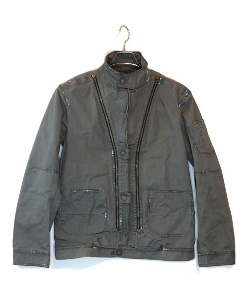 MARITHE+FRANCOIS GIRBAUD（マリテフランソワジルボー）MARITHE+FRANCOIS GIRBAUD (マリテフランソワジルボー) ギミックジャケット グレー サイズ:SIZE Lの古着・服飾アイテム