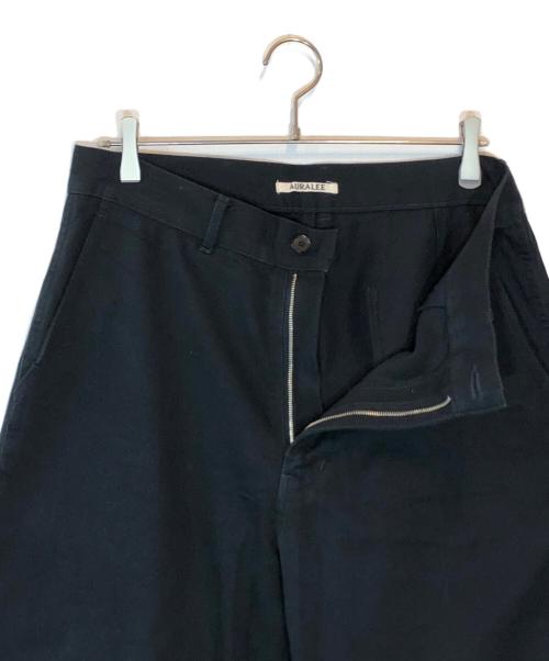 AURALEE（オーラリー）AURALEE (オーラリー) LOOSE TWILL WIDE PANTS ブラック サイズ:SIZE 4の古着・服飾アイテム