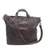 SLOWスロウ）の古着「レザー2WAYトートバッグ」｜ブラウン