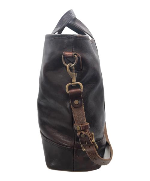 SLOW（スロウ）SLOW (スロウ) レザー2WAYトートバッグ ブラウンの古着・服飾アイテム