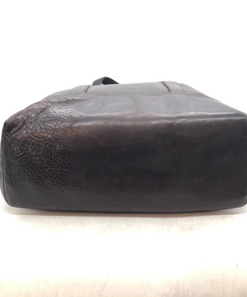 SLOW（スロウ）SLOW (スロウ) レザー2WAYトートバッグ ブラウンの古着・服飾アイテム