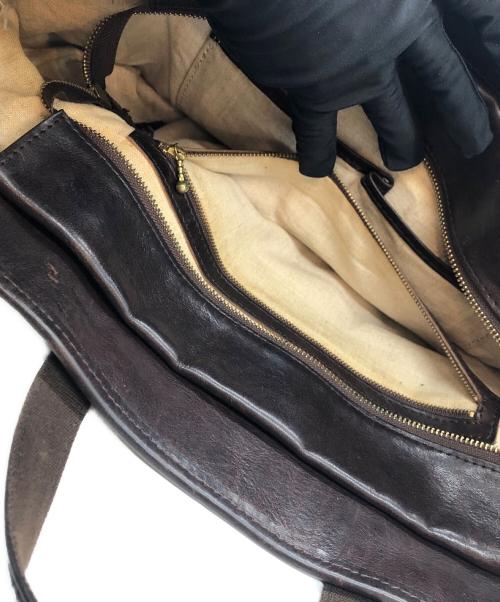 SLOW（スロウ）SLOW (スロウ) レザー2WAYトートバッグ ブラウンの古着・服飾アイテム