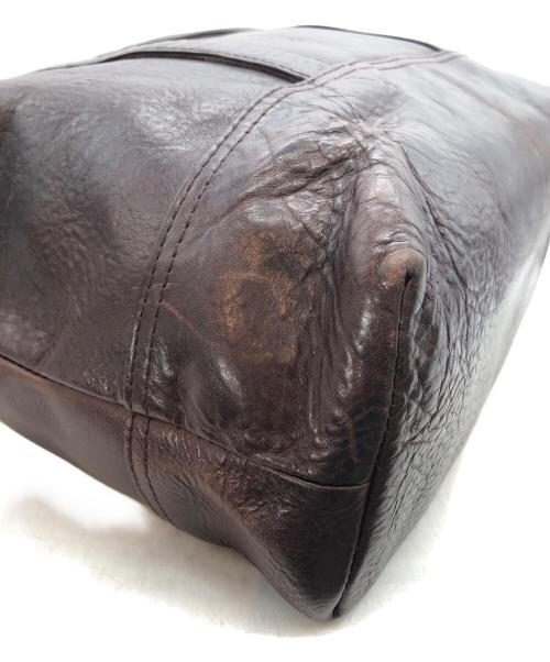 SLOW（スロウ）SLOW (スロウ) レザー2WAYトートバッグ ブラウンの古着・服飾アイテム