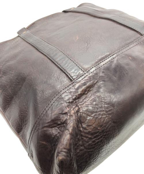 SLOW（スロウ）SLOW (スロウ) レザー2WAYトートバッグ ブラウンの古着・服飾アイテム