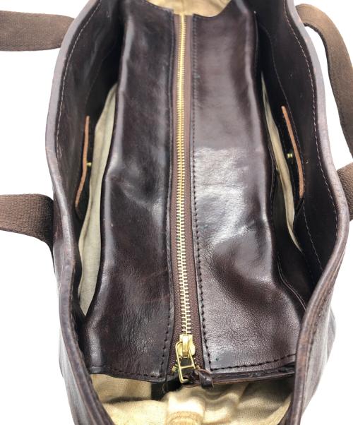 SLOW（スロウ）SLOW (スロウ) レザー2WAYトートバッグ ブラウンの古着・服飾アイテム