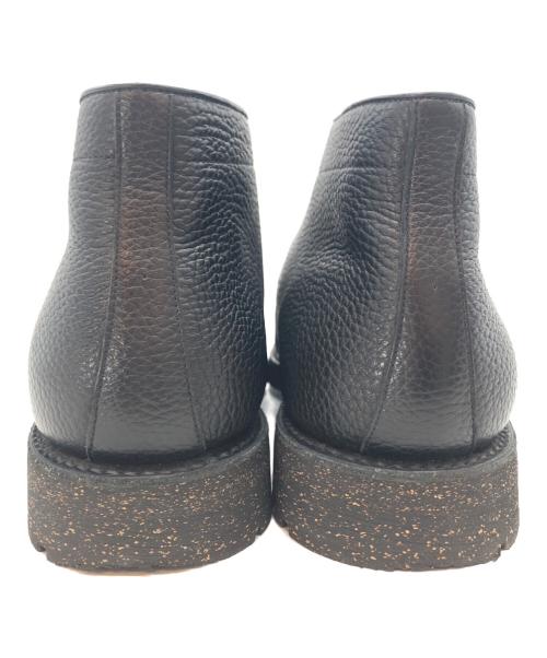 SCOTCH GRAIN（スコッチグレイン）SCOTCH GRAIN (スコッチグレイン) レザーチャッカーブーツ ブラック サイズ:SIZE 25 1/2の古着・服飾アイテム