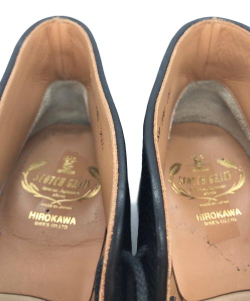 SCOTCH GRAIN（スコッチグレイン）SCOTCH GRAIN (スコッチグレイン) レザーチャッカーブーツ ブラック サイズ:SIZE 25 1/2の古着・服飾アイテム