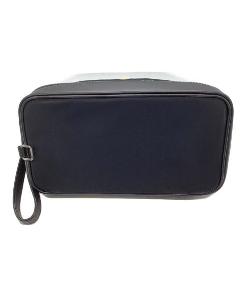 MCM（エムシーエム）MCM (エムシーエム) ドット柄ポーチ ブラックの古着・服飾アイテム