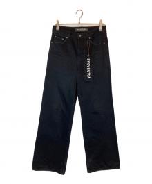 VALABASAS（バラバサス）の古着「ワイドレッグデニムパンツ」｜ブラック