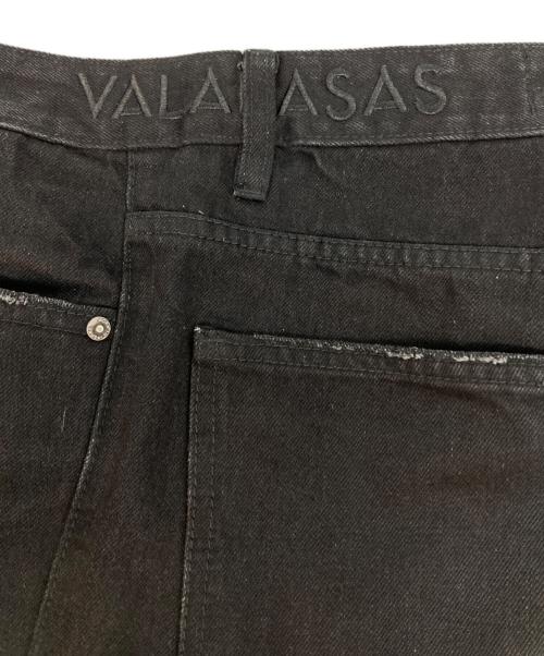 VALABASAS（バラバサス）VALABASAS (バラバサス) ワイドレッグデニムパンツ ブラック サイズ:SIZE 29の古着・服飾アイテム