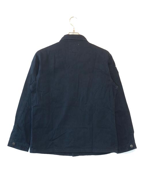 POLO RALPH LAUREN（ポロ・ラルフローレン）POLO RALPH LAUREN (ポロ・ラルフローレン) ヘリンボーンミリタリーシャツ ネイビー サイズ:XSの古着・服飾アイテム