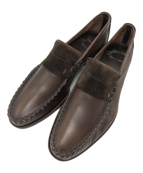 Santoni（サントーニ）Santoni (サントーニ) スウェード切替ローファー ブラウン サイズ: 7 1/2の古着・服飾アイテム