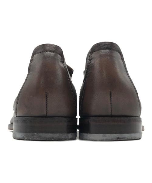 Santoni（サントーニ）Santoni (サントーニ) スウェード切替ローファー ブラウン サイズ: 7 1/2の古着・服飾アイテム