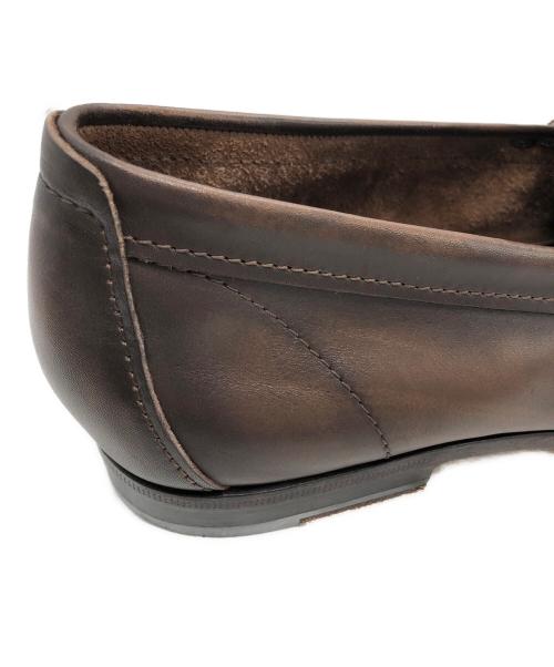 Santoni（サントーニ）Santoni (サントーニ) スウェード切替ローファー ブラウン サイズ: 7 1/2の古着・服飾アイテム