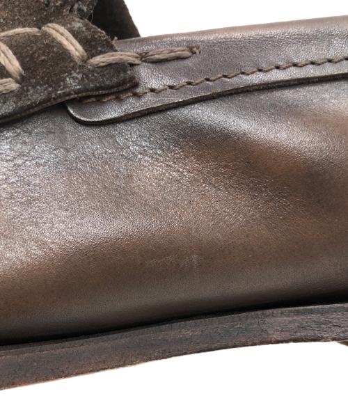 Santoni（サントーニ）Santoni (サントーニ) スウェード切替ローファー ブラウン サイズ: 7 1/2の古着・服飾アイテム