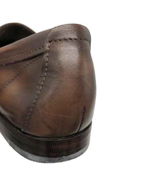 Santoni（サントーニ）Santoni (サントーニ) スウェード切替ローファー ブラウン サイズ: 7 1/2の古着・服飾アイテム