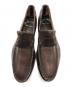 Santoni (サントーニ) スウェード切替ローファー ブラウン サイズ: 7 1/2：15000円